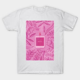 Scented Candle (Pink) T-Shirt